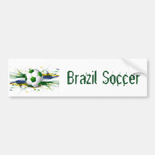 Brazil Soccer Bumper Sticker