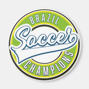 Brazil Soccer Champions Magnet