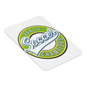 Brazil Soccer Champions Magnet