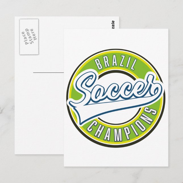 Brazil Soccer Champions Postcard (Front/Back)