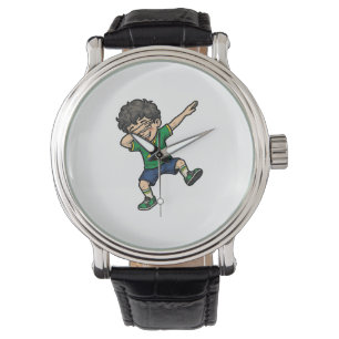 Brazil Soccer Dab Boy Vintage Vector Shirt_1 Watch