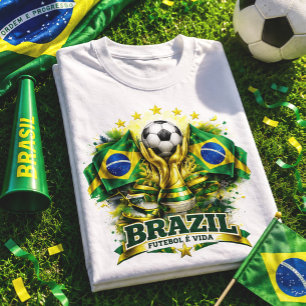 Brazil Soccer Fan Brasil Football Brazilian Futbol T-Shirt