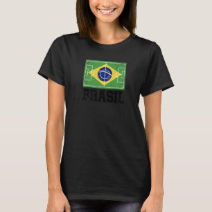 Brazil Soccer Field Flag Brasil Country Brazilian T-Shirt