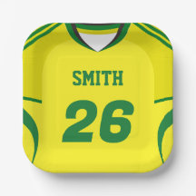 Brazil Soccer Jersey Custom Name Number Plate