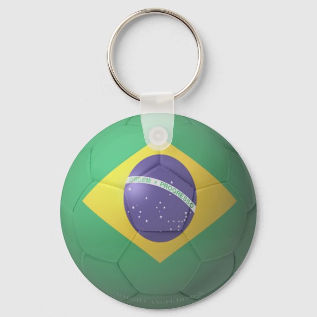 Brazil Soccer Key Ring (Front)