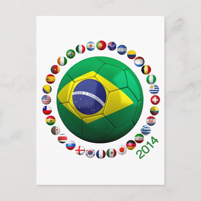 Brazil Soccer Postcard (Front)