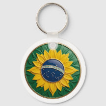 Brazil Solar Emblem - Luxury 3D National Pride Art