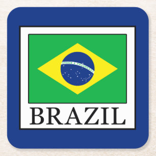Brazil Square Paper Coaster