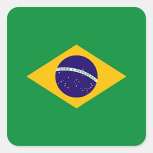 BRAZIL SQUARE STICKER