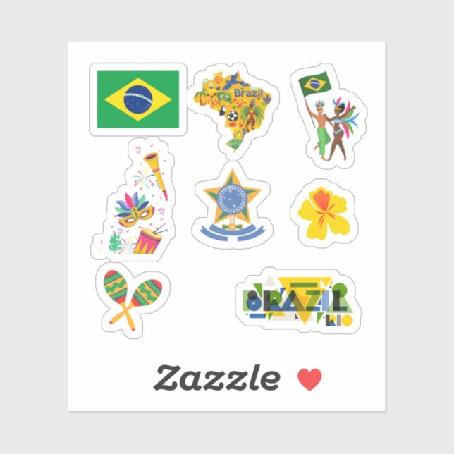 Brazil Stickers (Sheet)