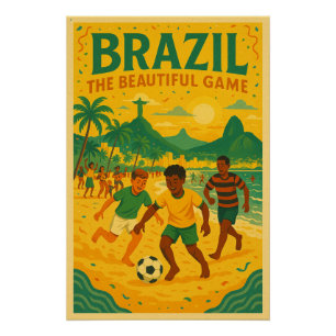 Brazil – The Beautiful Game Poster