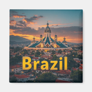 Brazil Travel Keepsake Souvenir For World Travelle Magnet