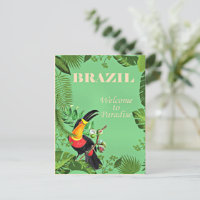 Brazil Travel Poster, Toucan,
