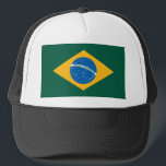 Brazil Trucker Hat<br><div class="desc">Brazil,  home of Carnival,  The Amazon Rain Forest,  Capoeira (the official national sport) and Joga Bonito. Brazil is the worlds fifth largest country by geographical area,  occupying nearly half of South America. Show your pride for Brazil and sport this Coisa Nossa hat!</div>
