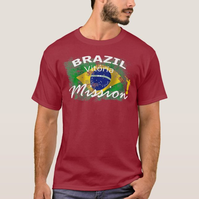 Brazil Vitoria Mormon LDS Mission Missionary T-Shirt (Front)