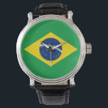 Brazil Watch - The flag of Brazil<br><div class="desc">Brazil Watch - The flag of Brazil is a great gift for those who love Brazil or have a Brazilian heritage. This design is also available on many other products for you to choose from.</div>