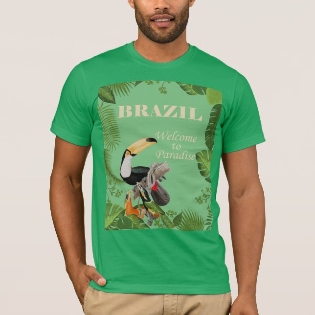 Brazil, Welcome to Paradise, T-Shirt (Front)