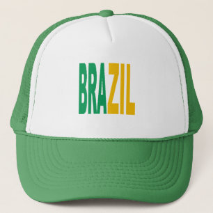 BRAZIL White Trucker Cap