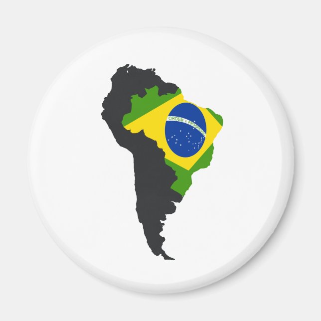 Brazilian America Magnet (Front)