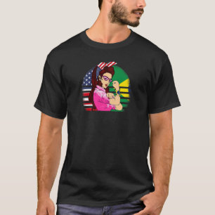BRAZILIAN American ROOTS USA Brazil Flag Brazilian T-Shirt