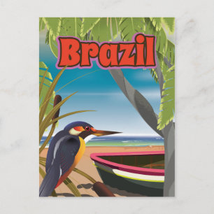 Brazilian Beach Post Card travel print