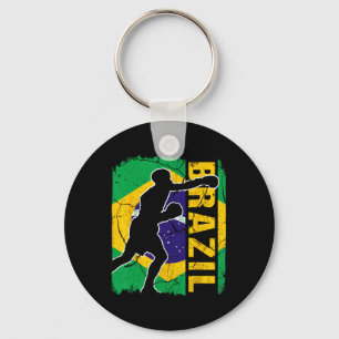 Brazilian Boxing Team Brazil Flag Boxing Gloves Key Ring