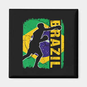 Brazilian Boxing Team Brazil Flag Boxing Gloves  Magnet