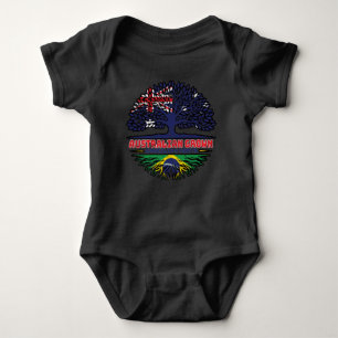 Brazilian Brazil Australian Australia Tree Roots Baby Bodysuit