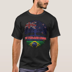 Brazilian Brazil New Zealander New Zealand Tree T-Shirt