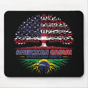 Brazilian Brazil US American USA United States Mouse Pad