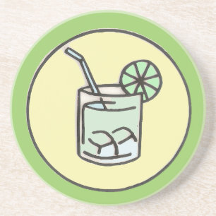 brazilian caipirinha cocktail coaster