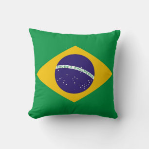 Brazilian Flag American MoJo Pillow