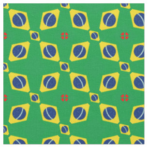 Brazilian Flag & Brazil Trendy Fabric fashion