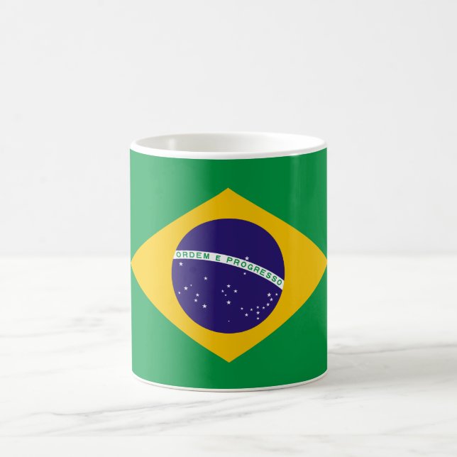 Brazilian flag coffee mug (Center)