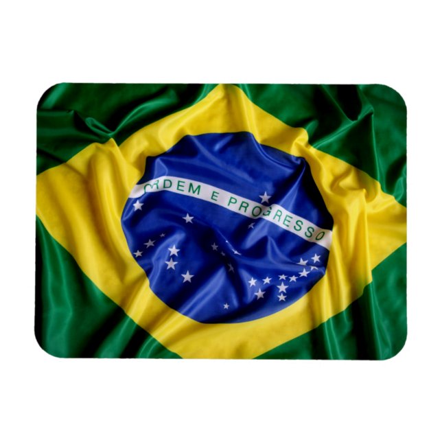 Brazilian flag flexible magnet (Horizontal)