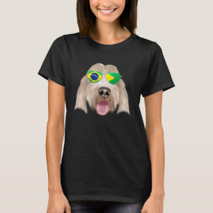 Brazilian Flag Grand Basset Griffon Vendeen Brazil T-Shirt
