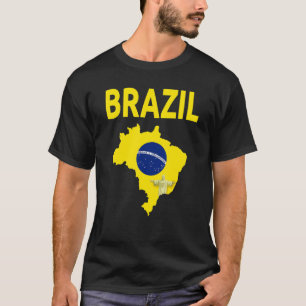 Brazilian Flag Idea For Men & Brazil Flag Heritage T-Shirt