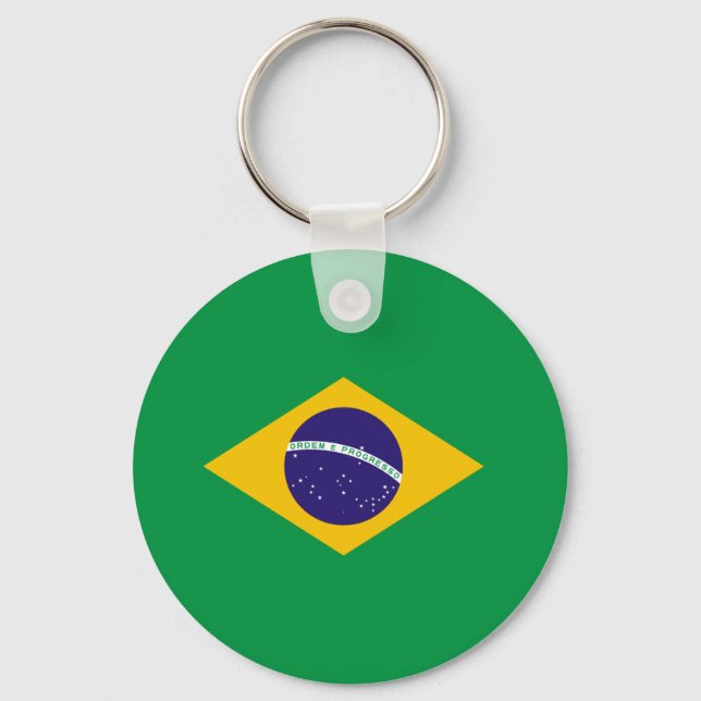 Brazilian flag key ring (Front)