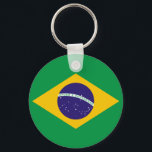Brazilian flag key ring<br><div class="desc">Brazilian flag</div>