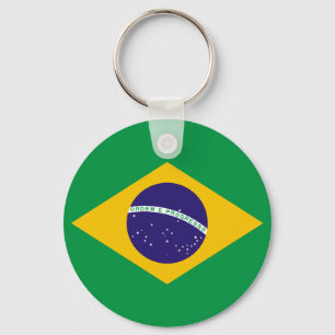 Brazilian flag key ring