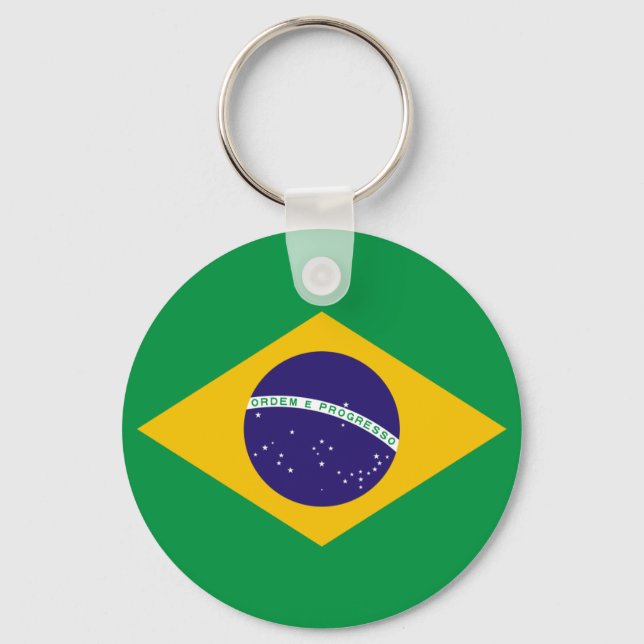 Brazilian flag key ring (Front)