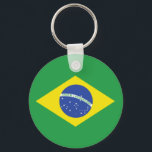 Brazilian Flag Key Ring<br><div class="desc">Show some Brazilian pride!</div>