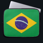 Brazilian Flag Laptop Sleeve<br><div class="desc">Protect your device in style with our exclusive laptop sleeve featuring the flag of Brazil! Crafted with meticulous attention to detail, this laptop sleeve is more than just a protective cover; it’s a celebration of Brazil’s vibrant culture and dynamic spirit. The bold design prominently displays the iconic Brazilian flag, making...</div>