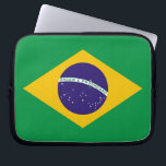 Brazilian Flag Laptop Sleeve<br><div class="desc">Protect your device in style with our exclusive laptop sleeve featuring the flag of Brazil! Crafted with meticulous attention to detail, this laptop sleeve is more than just a protective cover; it’s a celebration of Brazil’s vibrant culture and dynamic spirit. The bold design prominently displays the iconic Brazilian flag, making...</div>