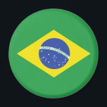 Brazilian Flag Magnet<br><div class="desc">Show some Brazilian pride!</div>