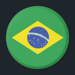 Brazilian Flag Magnet<br><div class="desc">Show some Brazilian pride!</div>