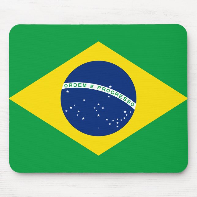 Brazilian Flag Mousepad (Front)