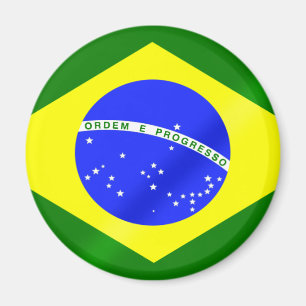 Brazilian flag of Brazil gifts and tees Magnet