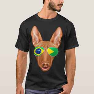 Brazilian Flag Pharaoh Hound Dog Brazil Pocket T-Shirt