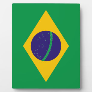 Brazilian flag plaque